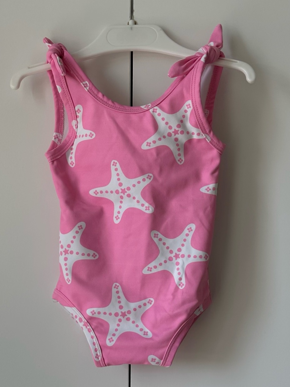 Monica + Andy Pink Starfish One-Piece Tie Swimsuit 12-18M